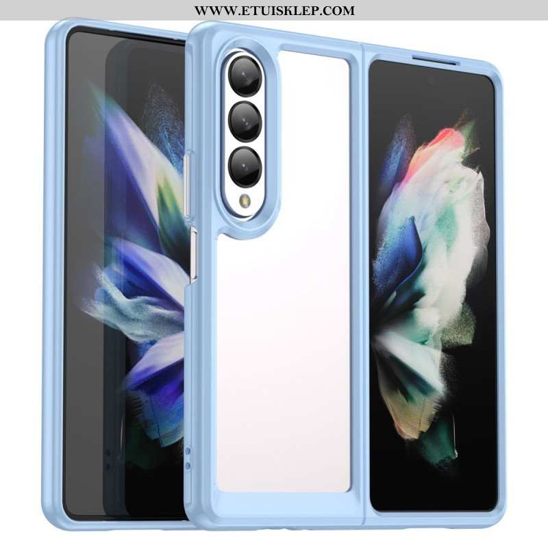 Etui do Samsung Galaxy Z Fold 4 Przezroczyste Kolorowe Krawędzie